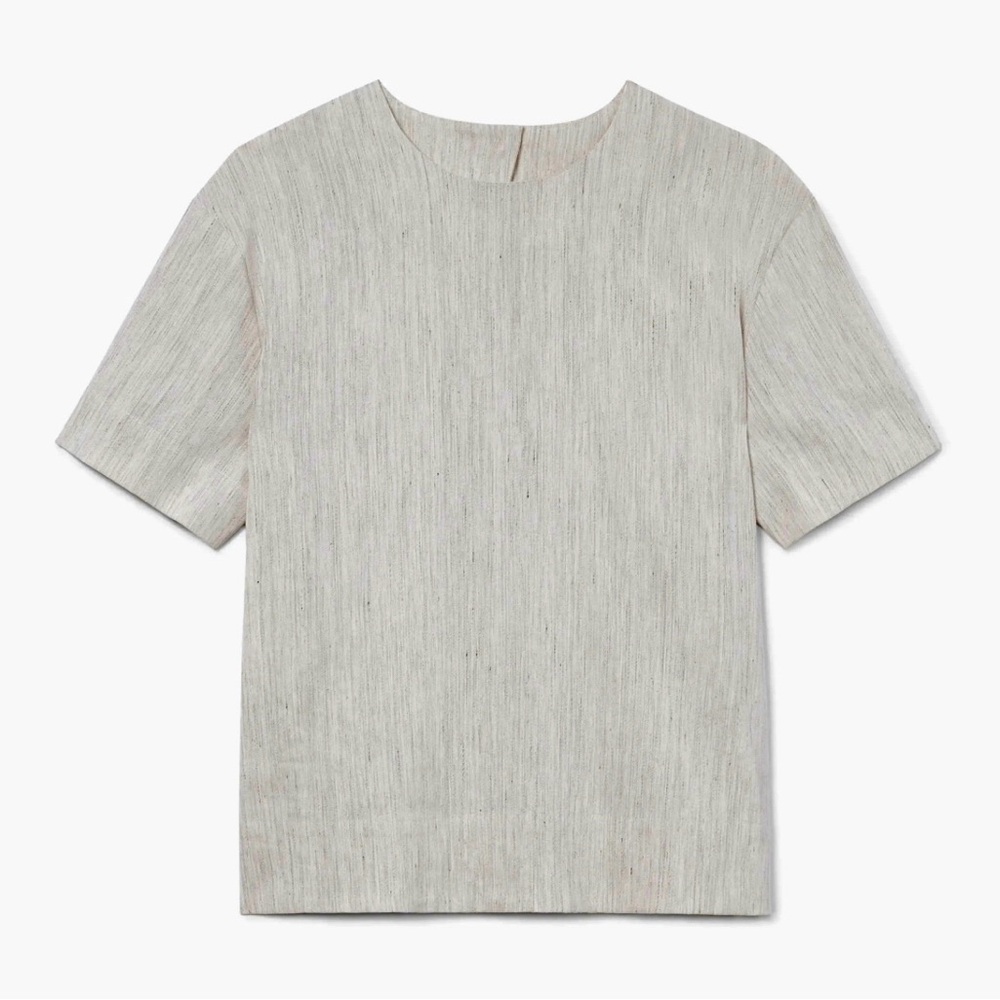 NWOT MM Lafleur - The Annika Tee—Slubbed Stretch Linen